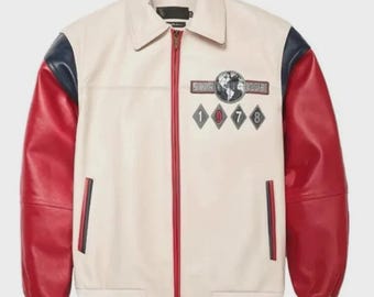 Blouson universitaire en cuir rétro pour homme, cadeau inspiré d'un blouson aviateur classique de 1978 pour lui