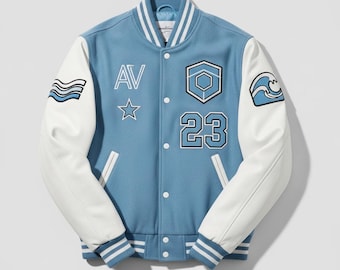 Custom Letterman Jacket | Unisex Wool Leather Varsity | Personalized Handmade | Single & Bulk Orders