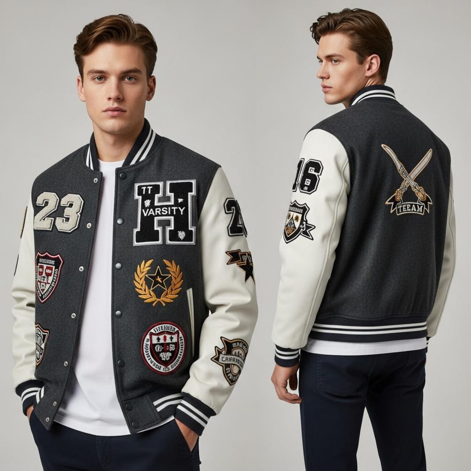 Custom Varsity Jacket | Personalized Letterman | Handmade Wool ...