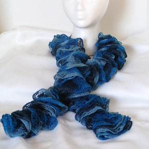 JIVE with shades of blue Bouteque Shashay Ruffle Scarf