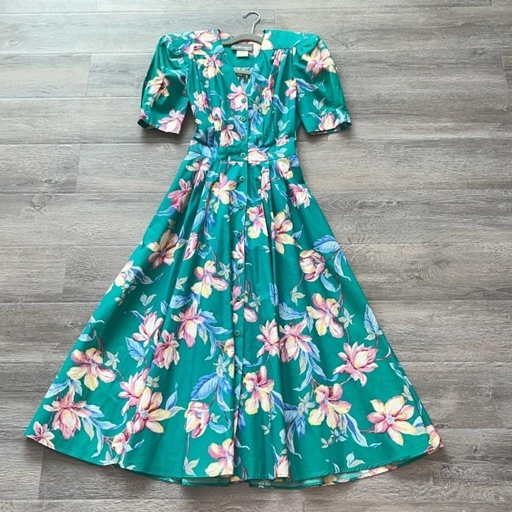 Green Tea Dress - Etsy
