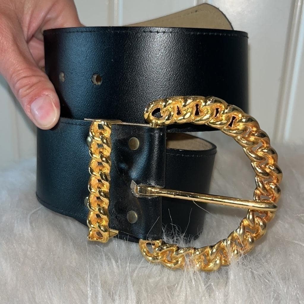 Vintage Kandell & Marcus White Enamel Swirl Stretch Belt Vintage 1960s Kandell & Marcus NY Rhinestone Belt With  main image 4