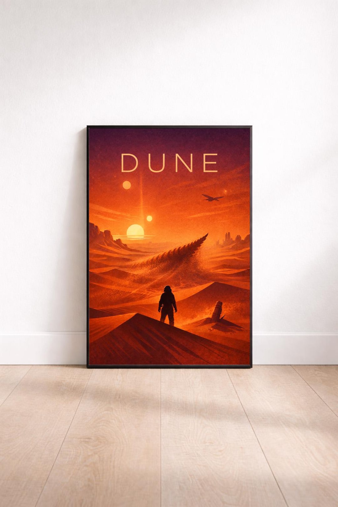 Dune Poster – Arrakis Minimalist Sci-fi Desert Print Sandworm ...