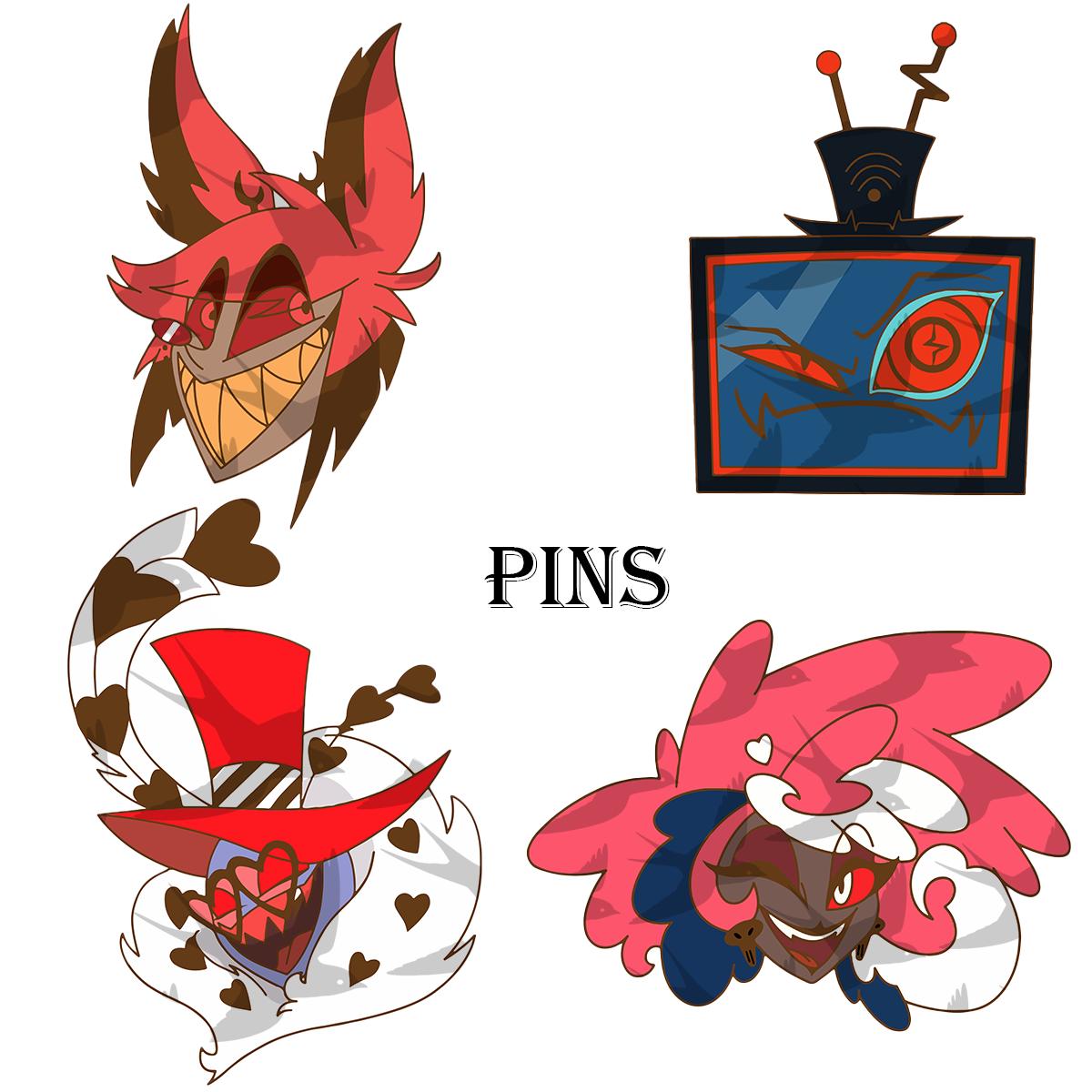 Hazbin hotel pin alastor - Etsy 日本