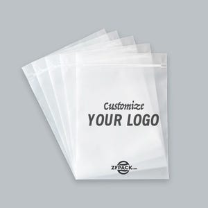 Bolsas personalizadas con cierre esmerilado, embalaje suave al tacto para pequeñas empresas, impresión de logotipos