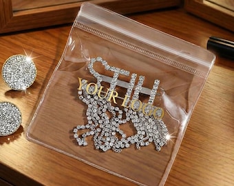 Custom EVA Jewelry Bags with Logo, Soft Resealable Packaging, Small Batch Printing