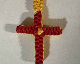 Paracord Cross Keychain