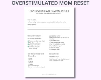 Overstimulated Mom Reset | Step-by-Step Calm Down Guide for Busy Moms | 3-Minute Nervous System Reset