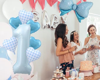 Blue Pink Favor Decoration Birthday Balloon Set | Baby Shower Party Supplies