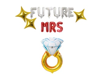Future Mrs Balloon Banner Kit-Bridal Shower,Engagement Party Decor,Bachelorette Decoration