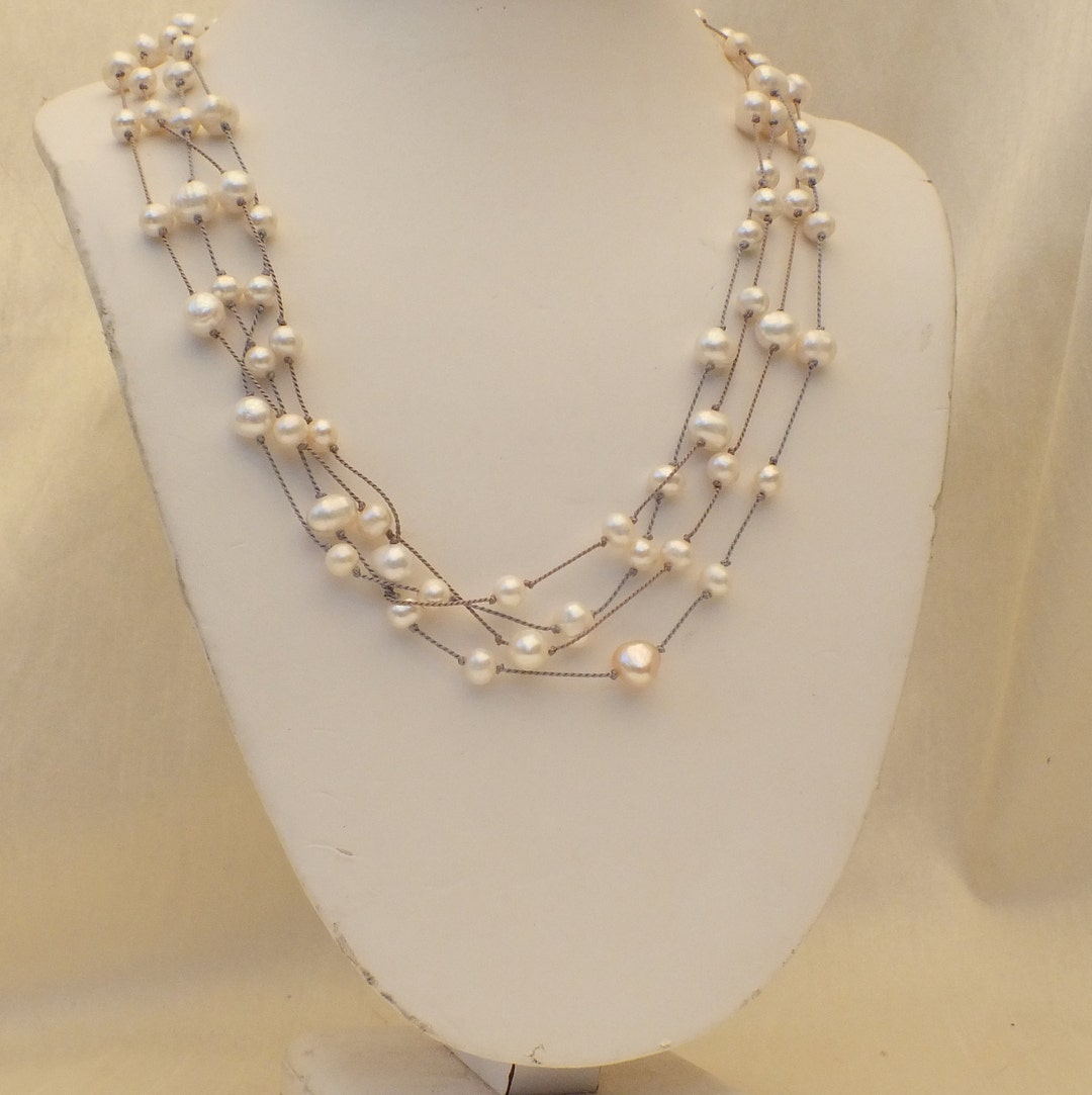 Jai Style  Freshwater Rice Pearl Necklace