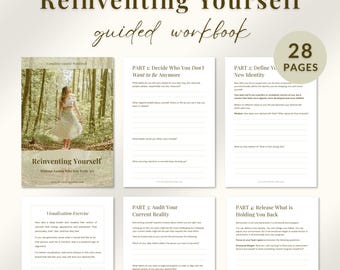 Cuaderno de trabajo Reinvéntate / Diario guiado de autodescubrimiento para claridad y crecimiento personal