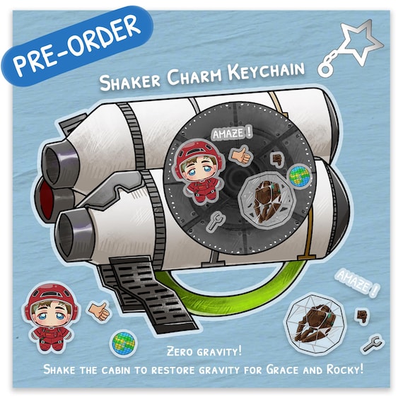 Rocky the Alien Shaker Keychain Charm,rocky Grace Project Hail