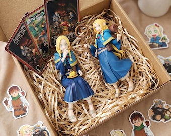 Dungeon Meshi Marcille Donato zittende beeldjesset, verzamelobject anime-personage