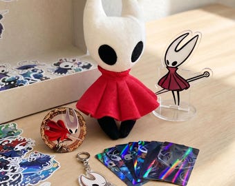 Caja de regalo de peluche Silksong Hornet de Hollow Knight, muñeco hecho a mano, regalo navideño