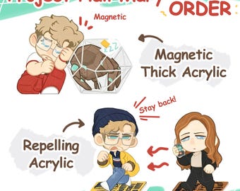 Project Hail Mary Magnetische Acryl Standbeeld | Grace & Rocky Fan Art Display