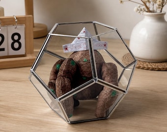 Muñeco Rocky del proyecto Ave María con vitrina de cristal