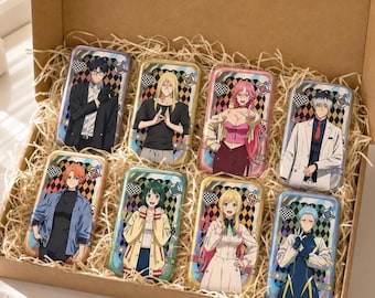 Huwelijkstoxine Emaille Pin Set, Anime Collectible Badge Mei Kinosaki, Hikaru Gero, Kimie Arashiyama