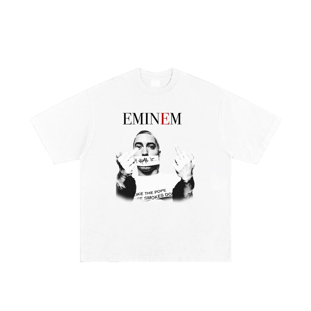 Trendy Unisex Eminem Rapper Legend Hand-frayed T-shirt - Etsy