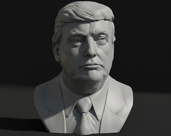 Donald Trump Bust STL File – Digital Download