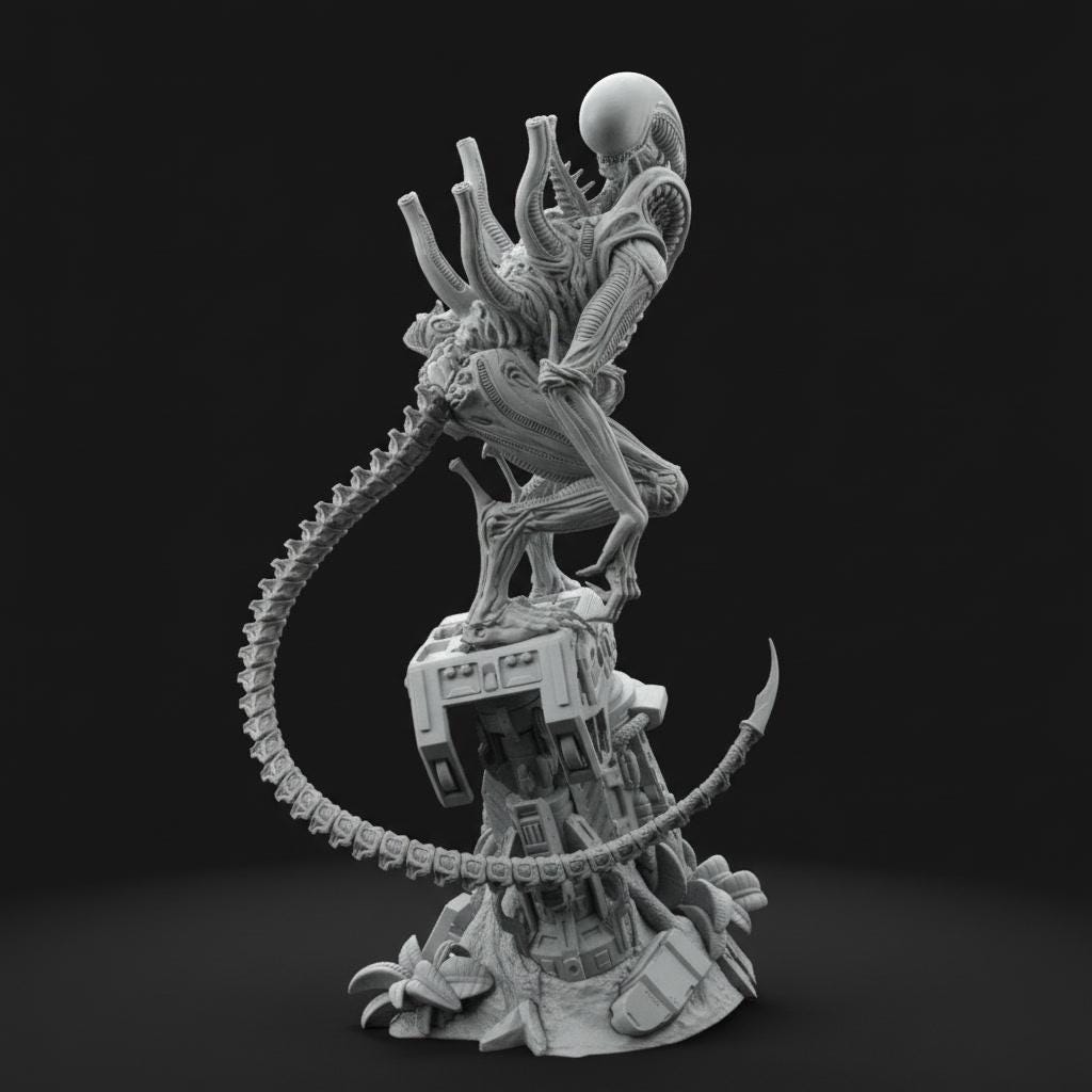 Xenomorph STL File – Alien Creature 3D Printable Model (digital ...