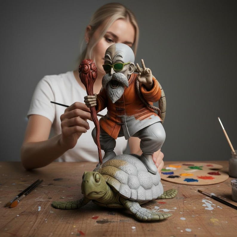 Master Roshi STL File – Dragon Ball Inspired Martial Arts Master 3D ...