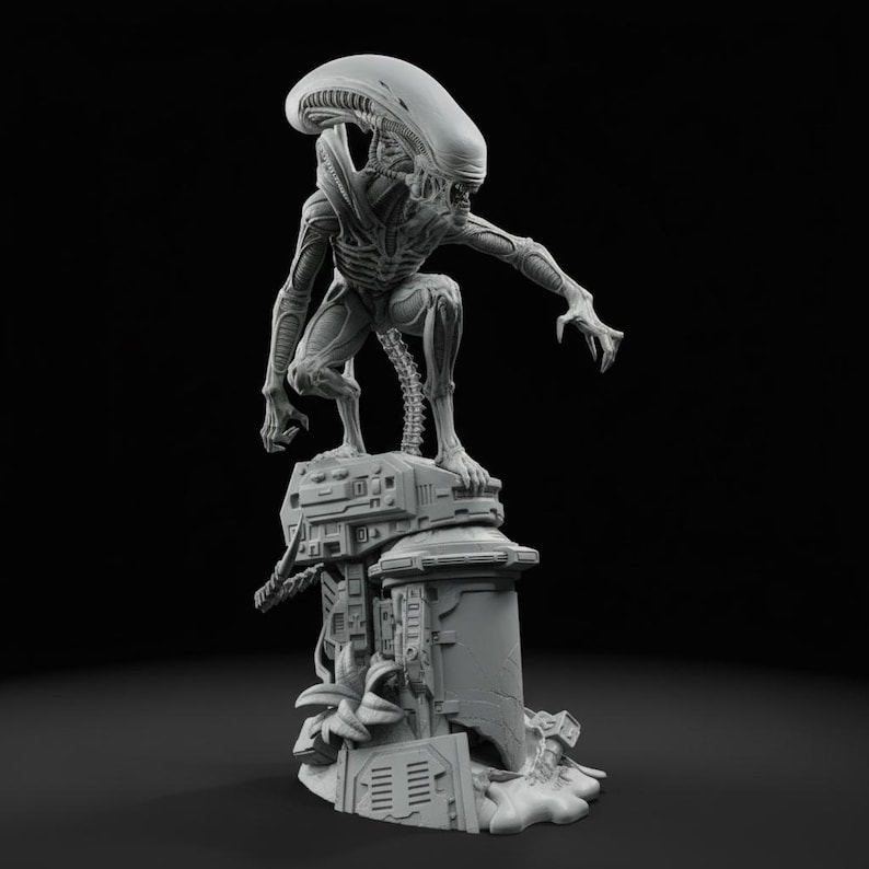 Xenomorph STL File – Alien Creature 3D Printable Model (digital ...