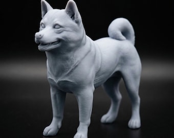 Shiba Inu STL File for Printing, Dog Statue Digital File (Instant Download)