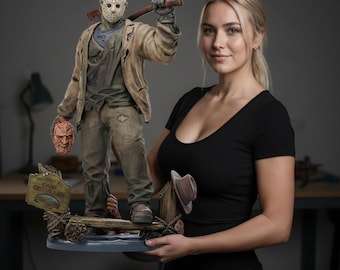 Masked Camp Slasher STL File - kultiger Horror Bösewicht 3D druckbares Modell