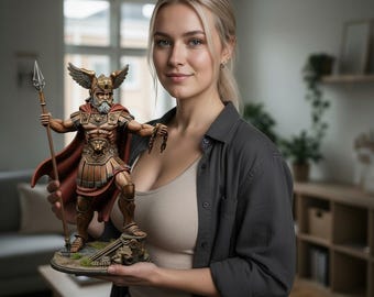 Antiker Kriegsherr STL-Datei - Massive Kriegerstatue 3D druckbares Modell (Digitaler Download)