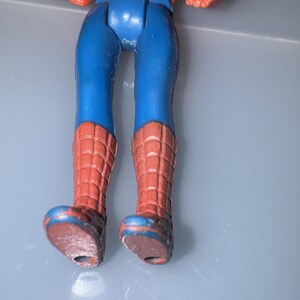 Vtg 1975 Mego Pocket Heroes Spider-Man 4" Figure Rare Blue Arm Variant Marvel Bild 8