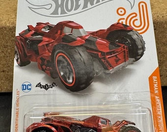 2021 Hot Wheels id CHASE Batman Arkham Knight Batmobile Red Camo RARE HTF 1:64