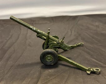 Vintage Crescent Toy Co No. 1251 5.5” Medium Howitzer Field Gun Diecast 1:32