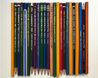 24 Vintage COPYING Pencils: Lyra, Staedtler, A.W.Faber, Johann Faber, Schwan, etc. - Unused - New Old Stock - Very Collectible!