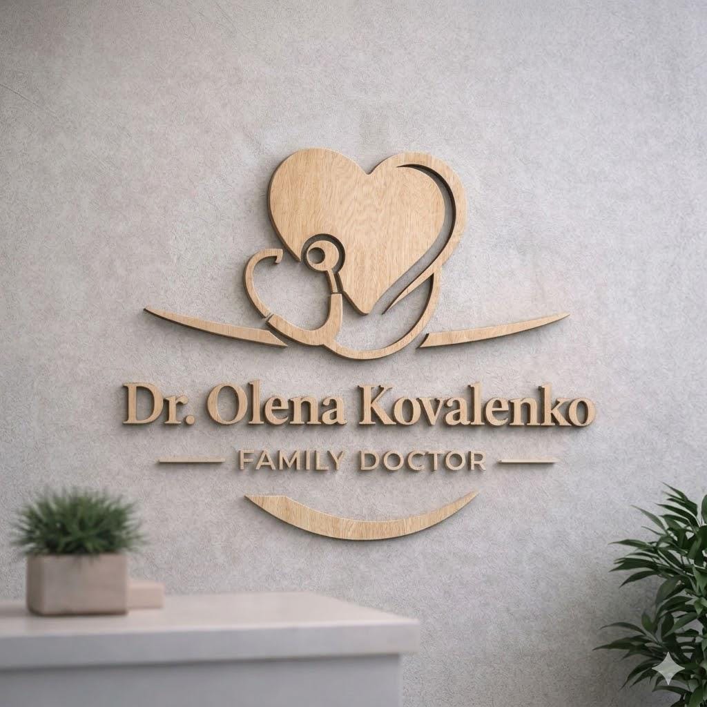 Personalized Cardiology Office Wall Decor, Custom Doctor Name Sign or ...