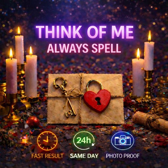 Think of Me Always Love Spell – Constant Thoughts & Emotional Focus