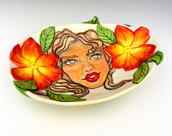 Tropical Flower Dish