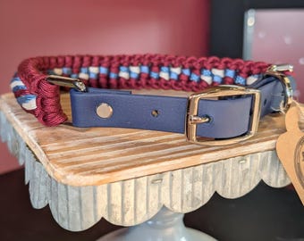 Collar ajustable para perros USA/Phillies Paracord y BioThane (R)
