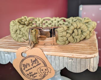 Collier tressé pour chien en paracorde