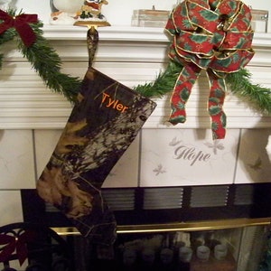Personalized Camo - Real Tree Edge 2 - Christmas Stocking