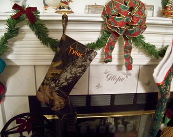Personalized Camo - Real Tree Edge 2 - Christmas Stocking