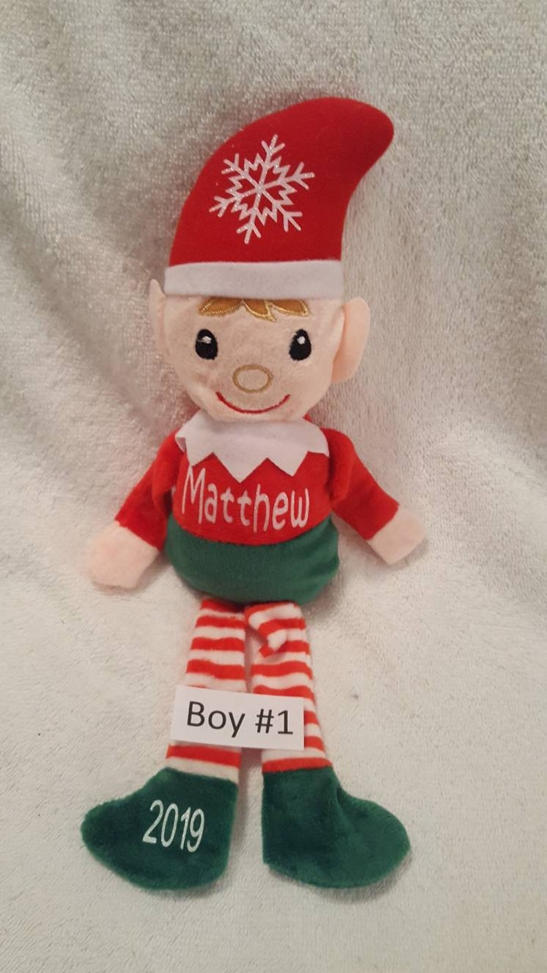 Personalized Elf Plush Elf Doll Boy or Girl Christmas Elf | Etsy