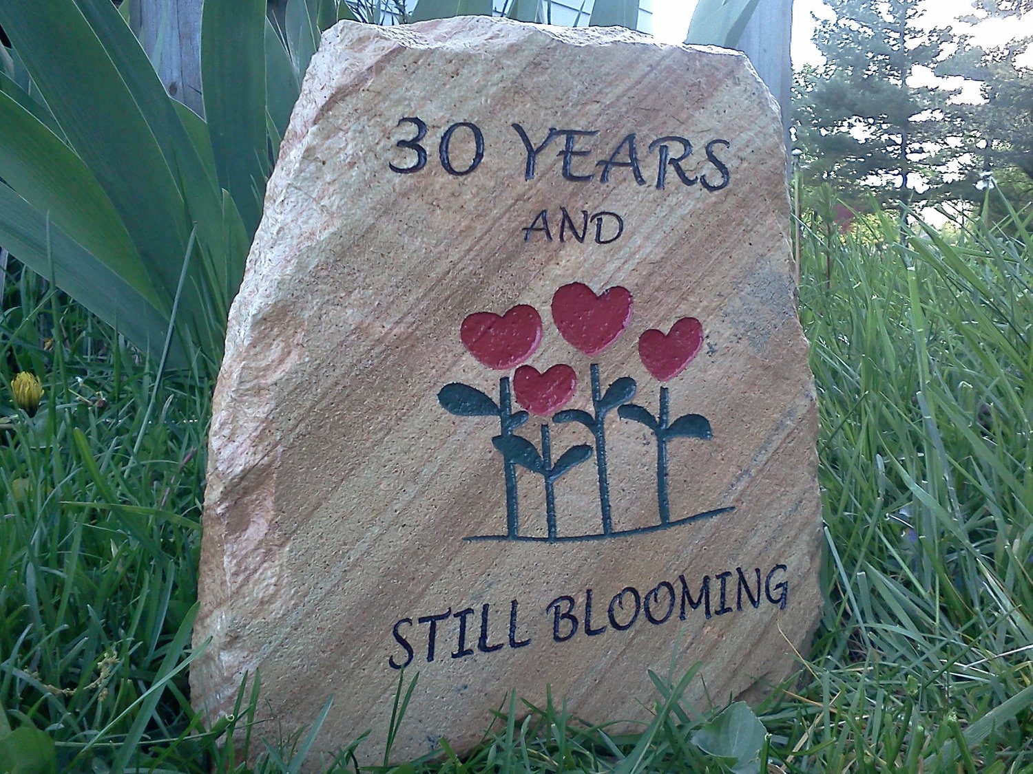 Engraved Anniversary Stone Etsy