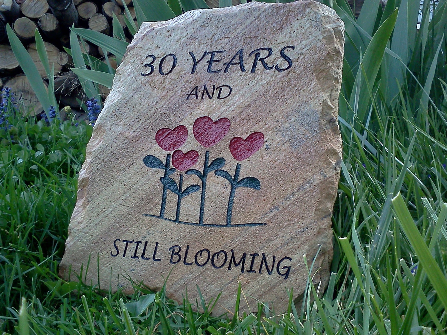 Engraved Anniversary Stone Etsy