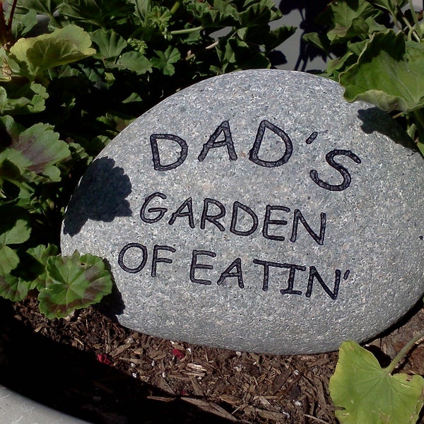 Engraved Garden Stone for Dad