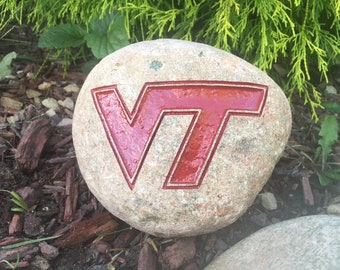 Virginia Tech Engraved Stone