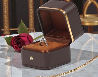 Luxury Proposal Ring Box | Elegant Engagement Ring Case