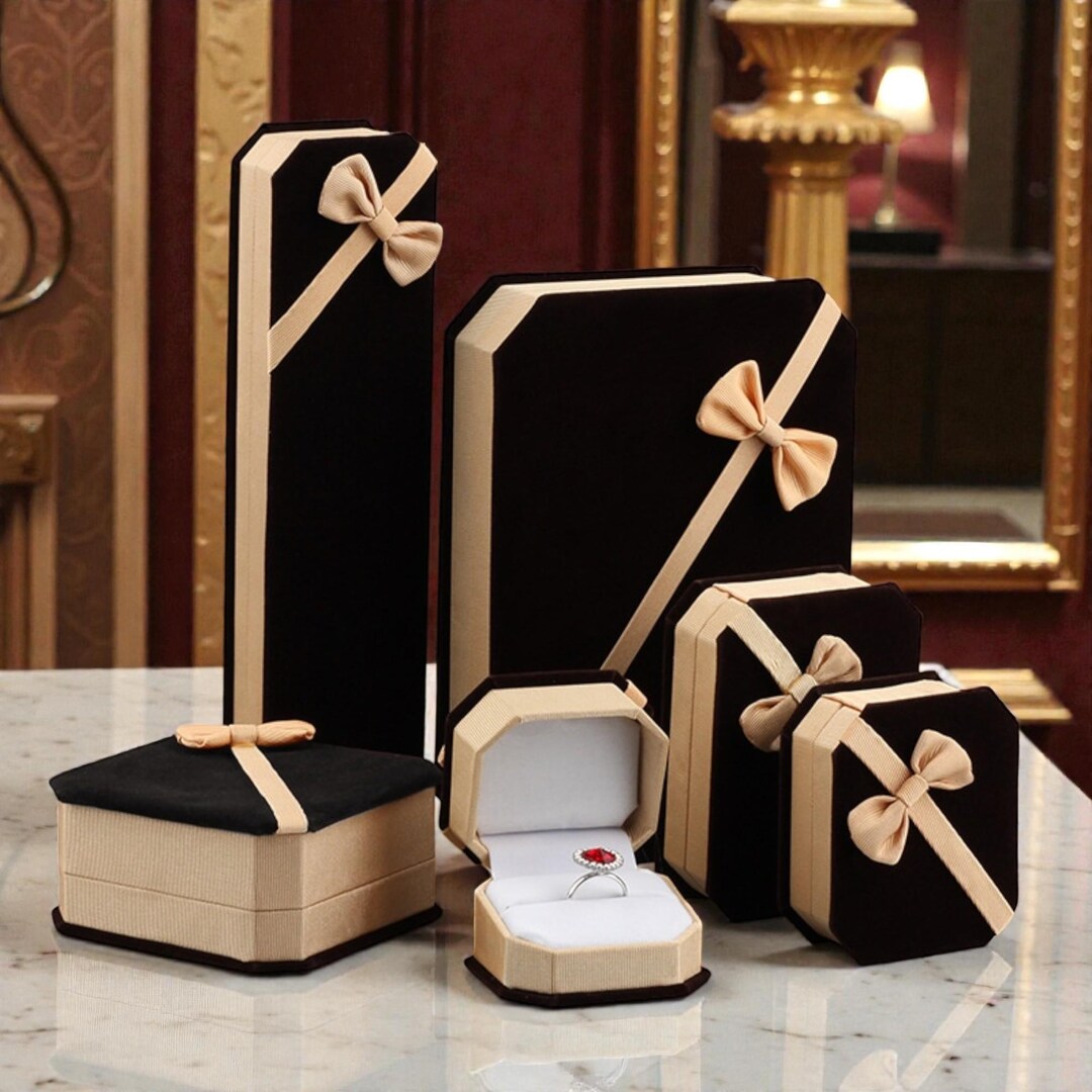 Engagement & Proposal Ring Box | Elegant Ring Holder, Multiple Options ...