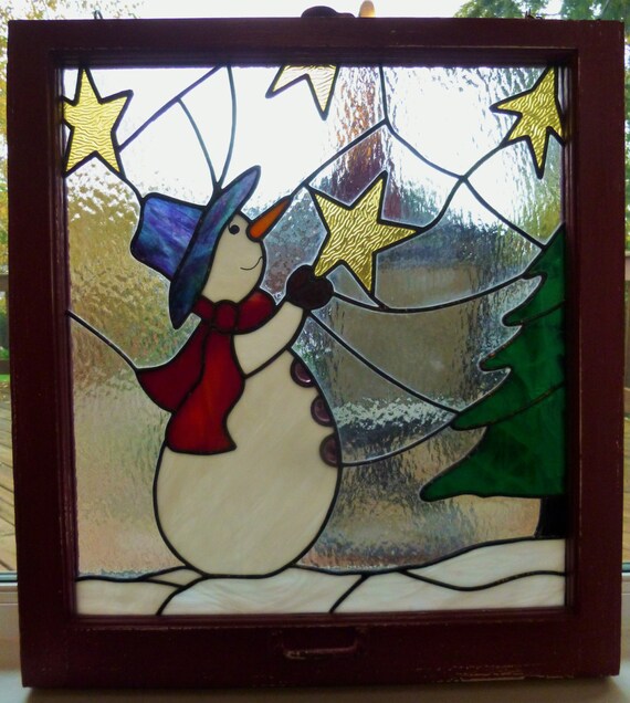 Items similar to Christmas Collection. Original Christmas Stained Glass