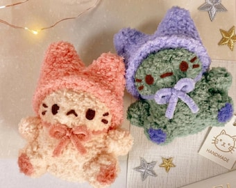 Patrón de gato amigurumi de crochet en PDF / Llavero de peluche para principiantes / Descarga digital instantánea
